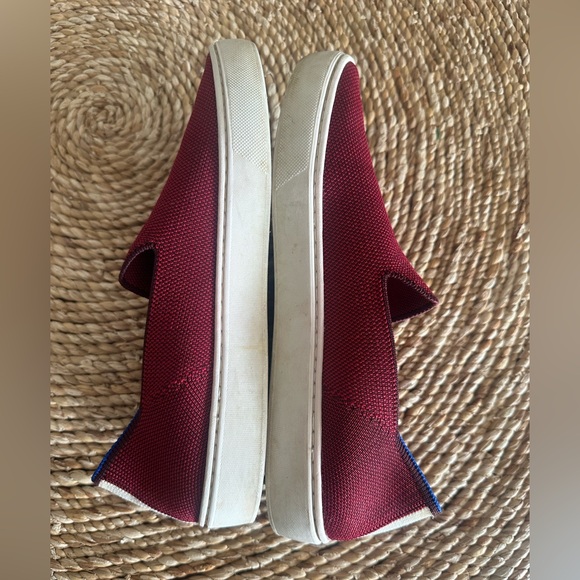 Rothy's Slip On Red Garnet Retired Sneaker 8.5 fall classic slip on casual - Picture 5 of 9